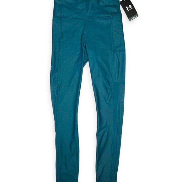 NWT Under Armour Teal Iso-Chill Compression Ankle Leggings High Rise Run MSRP$70 - Picture 2 of 7